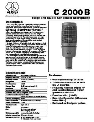 Specification sheet