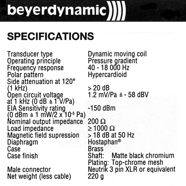 Specifications