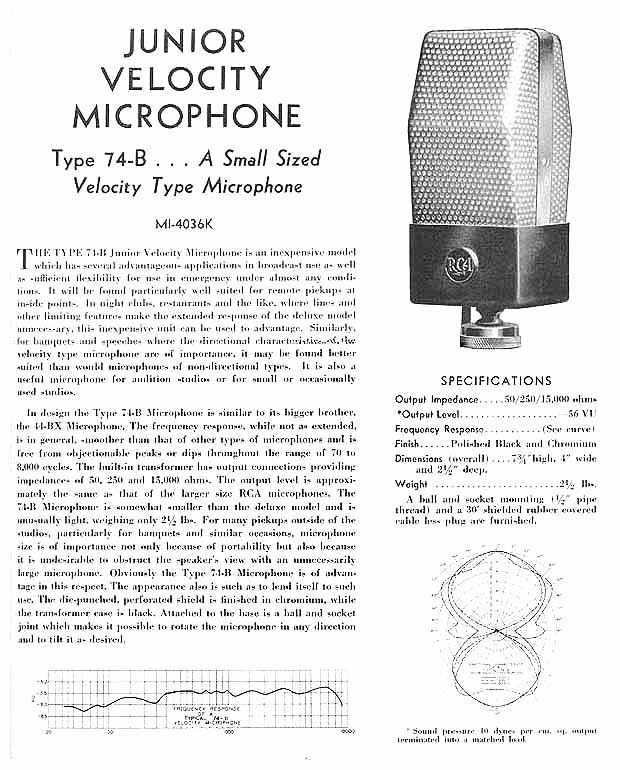 RCA Type 74-B