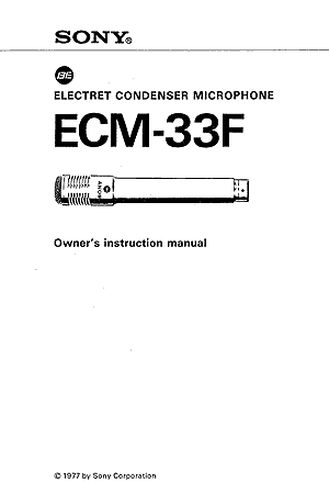 Owner's instruction manual