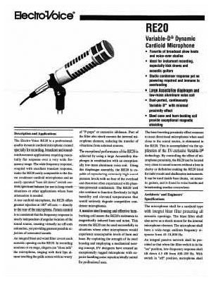 RE20 data sheet