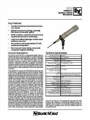 RE20 revised data sheet