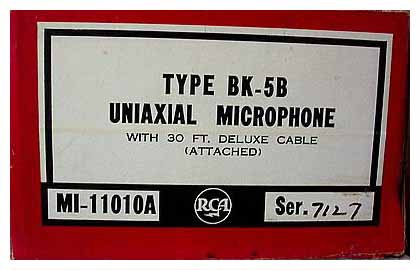 A New RCA Type BK-5B