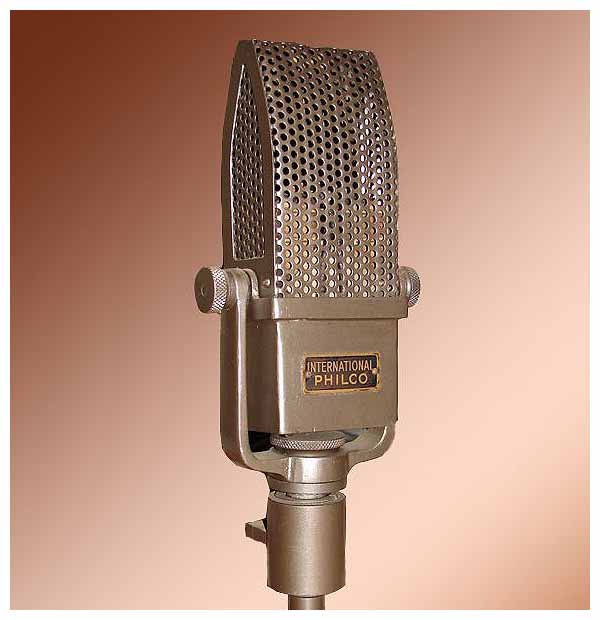 The International Philco ribbon microphone