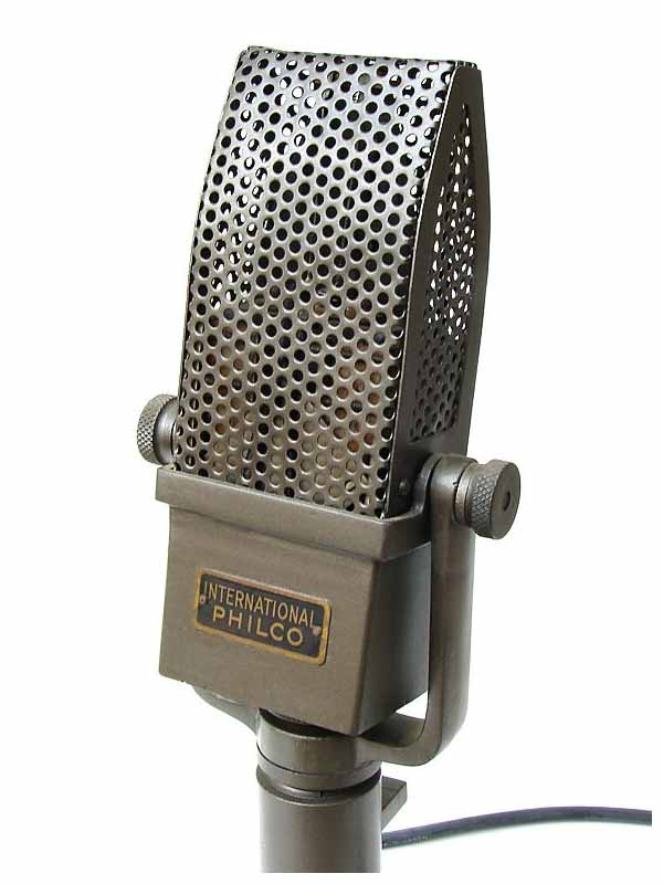 The International Philco ribbon microphone