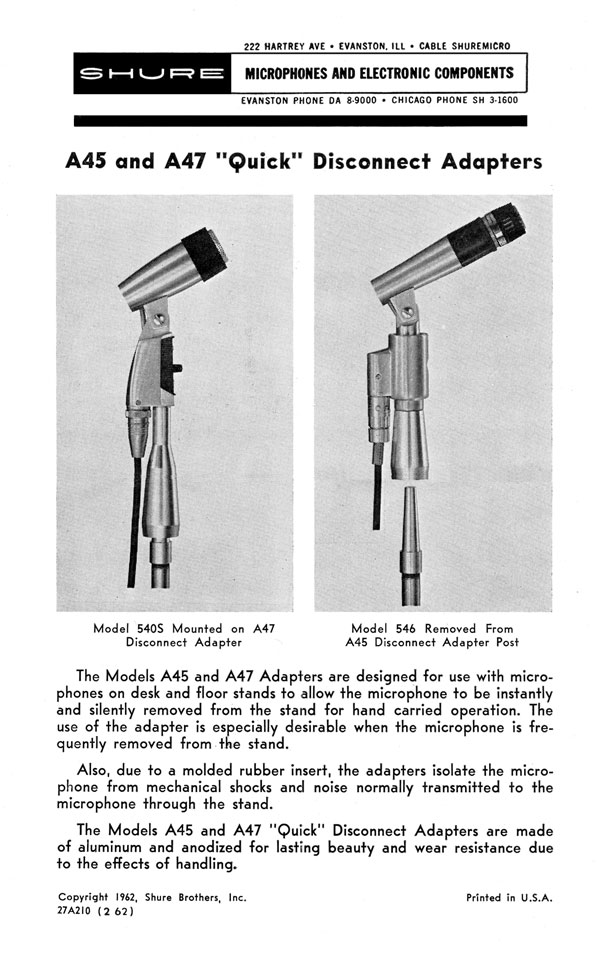 Shure Model A47