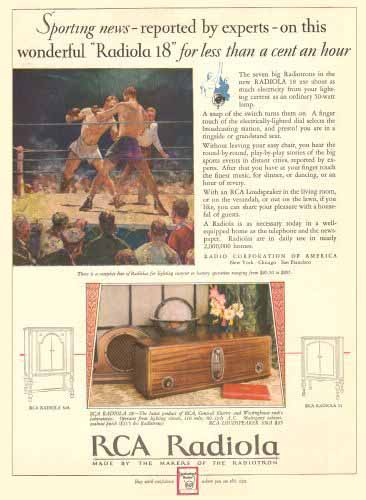 RCA Radiola advertisement