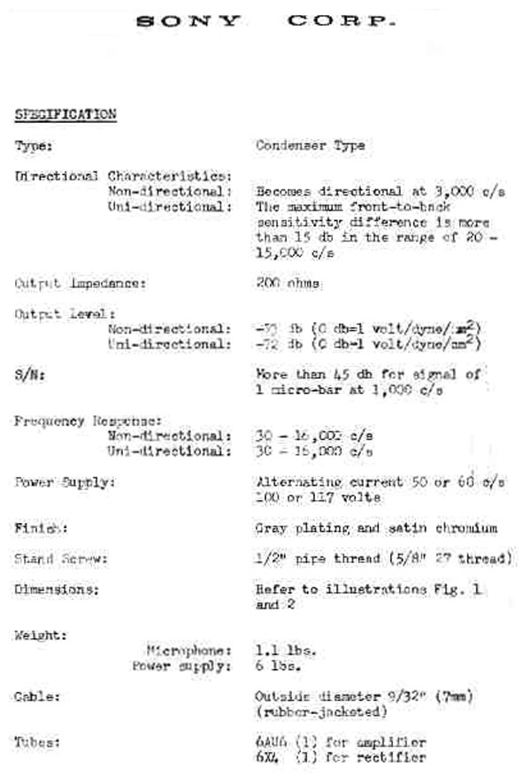 Specifications