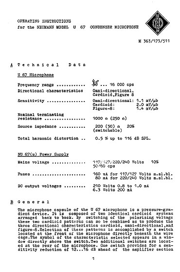 Operating Instructions