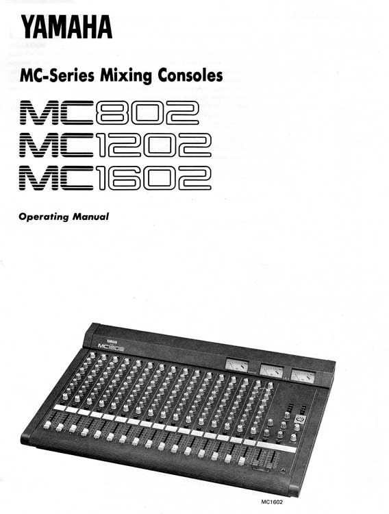 Yamaha Operating Manual